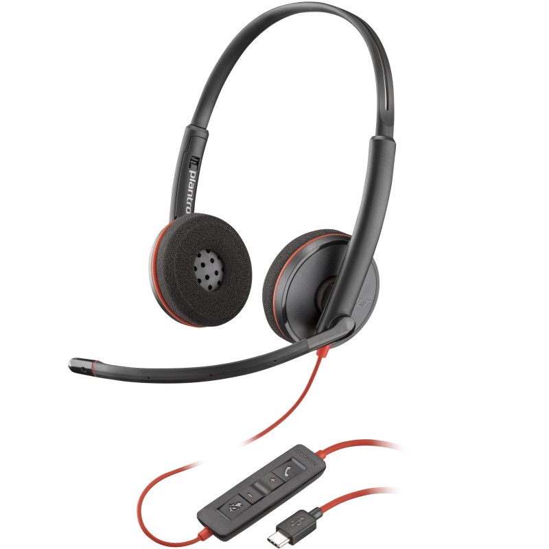 Poly Blackwire C3220 - 3200 Series - Headset USB-C/A, ANC, UC-zertifiziert